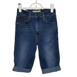 Levi's Mile High Super Skinny Cut Off Blue Jean Shorts Label Reads Size 26